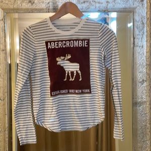 Long sleeve Abercrombie Striped top